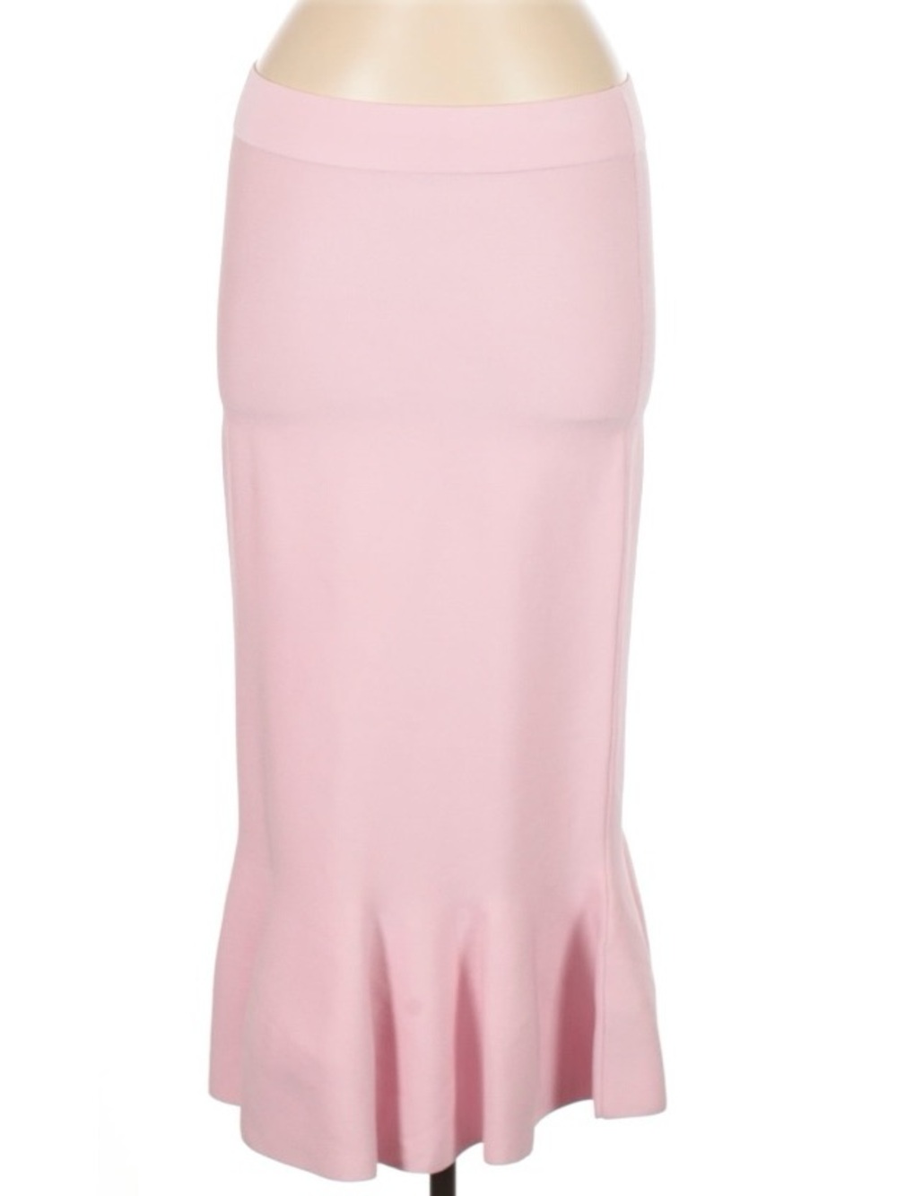 Elegant Pink A-Line Mermaid Hem Skirt